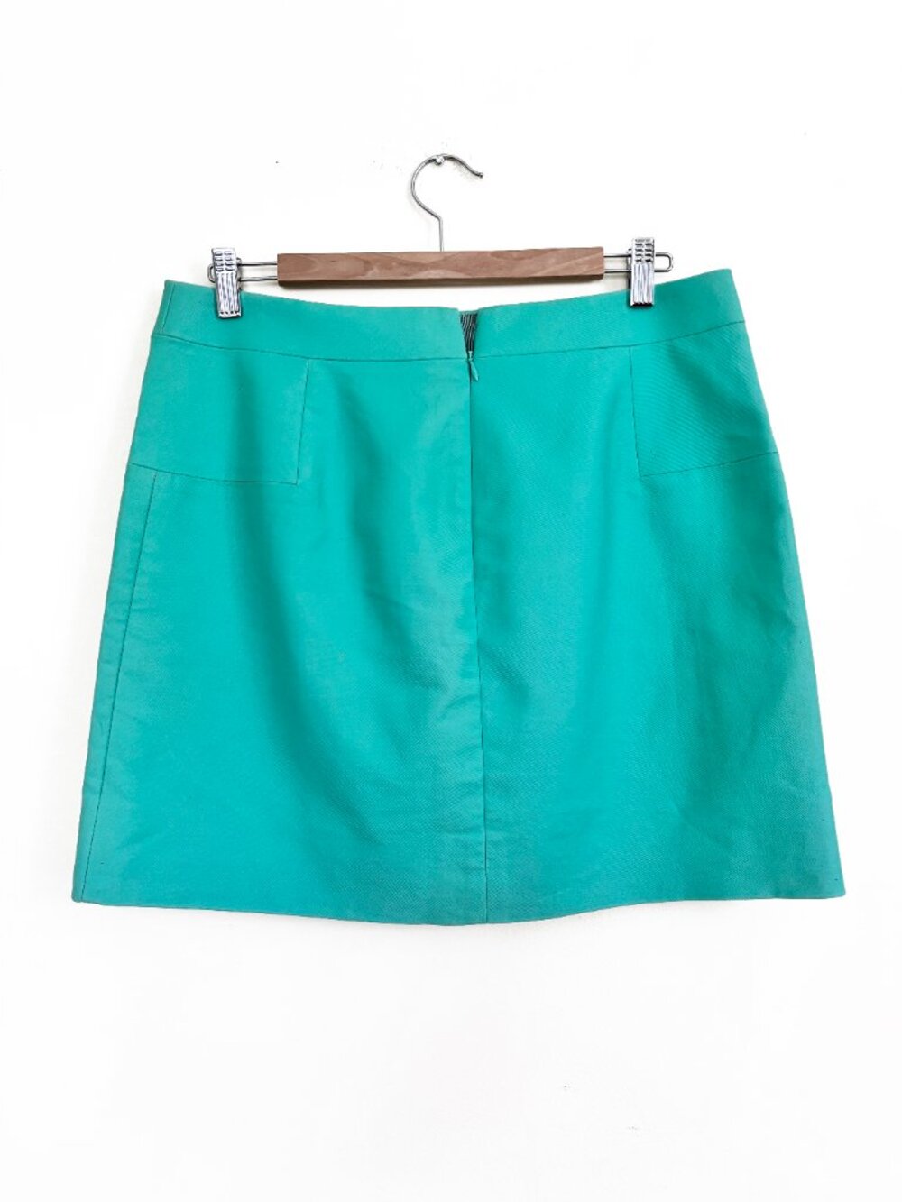 J. Crew Vibrant Tiffany Blue Mini Skirt Size 12 EXCELLENT CONDITION - Picture 2 of 6